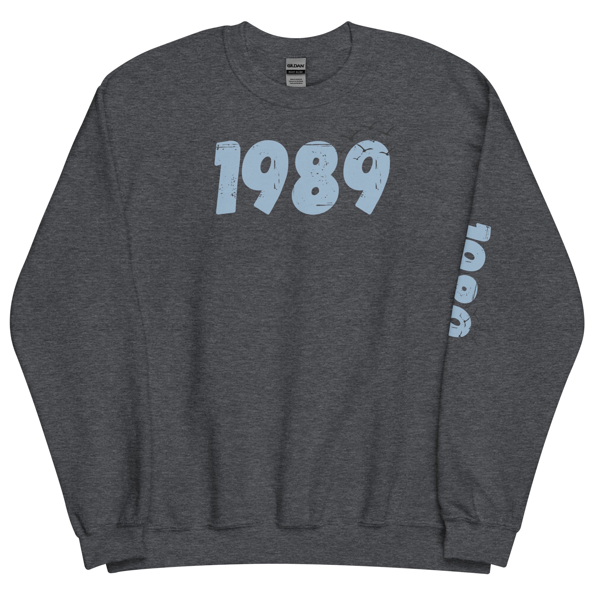 1989 Sweatshirt with birds, Unisex 1989 Crewneck Sweatshirt, TS 