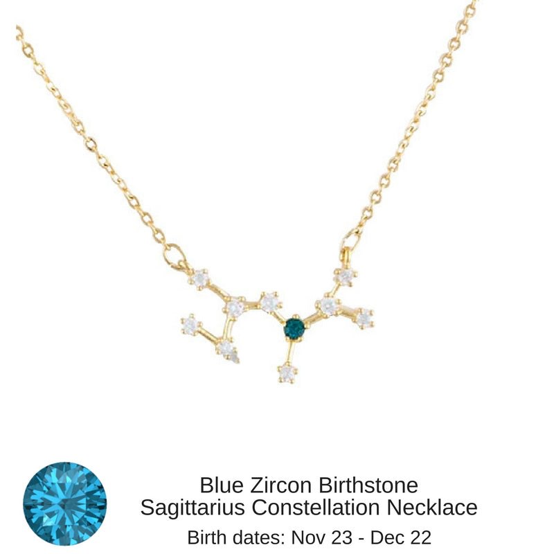 Sag. Constellation Necklace with Birthstone 2 b4f9bad1 a437 44e1 ba40 15283b2af32e