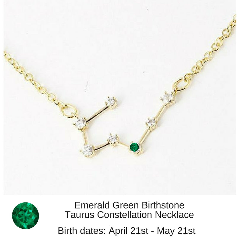 Astria Zodiac Birthstone Necklace – Beautiful Earth Boutique