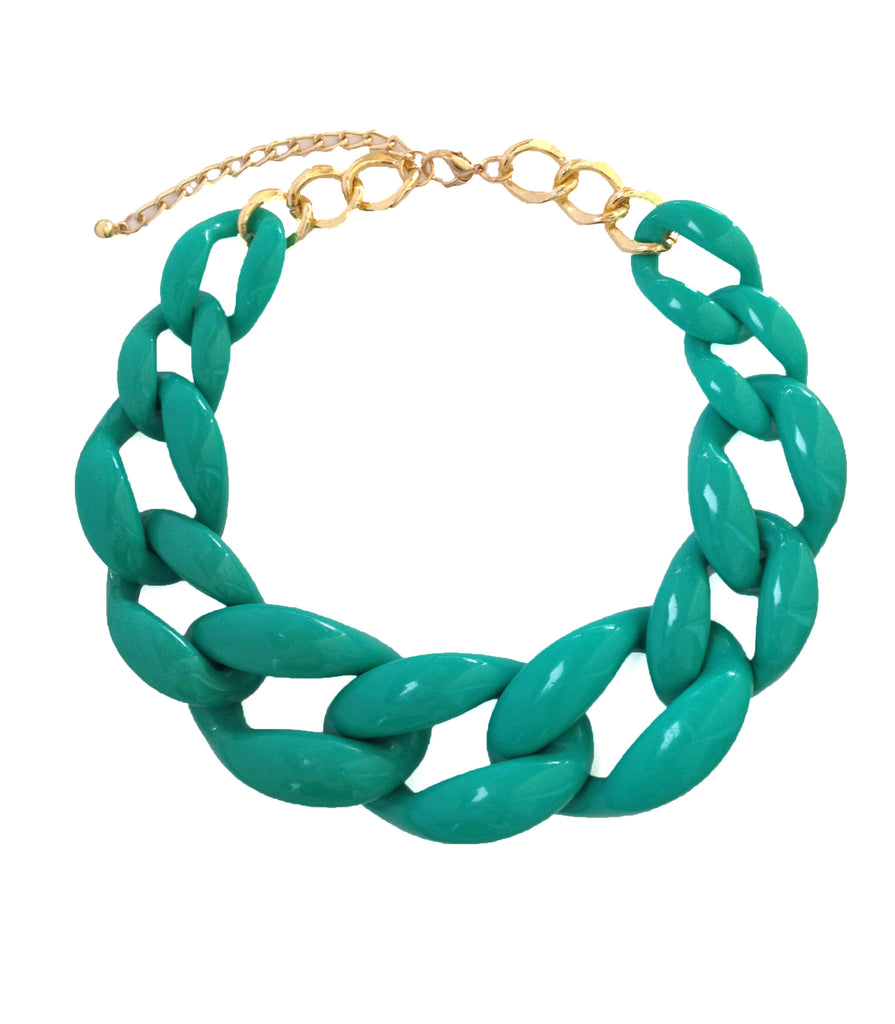 Turquoise Chain Necklace – Jewel Candy